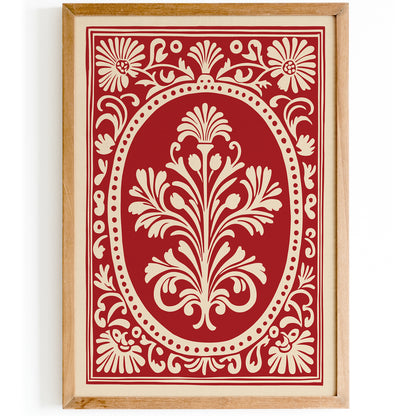 Rococo Floral Art Print - Elegant Wall Art