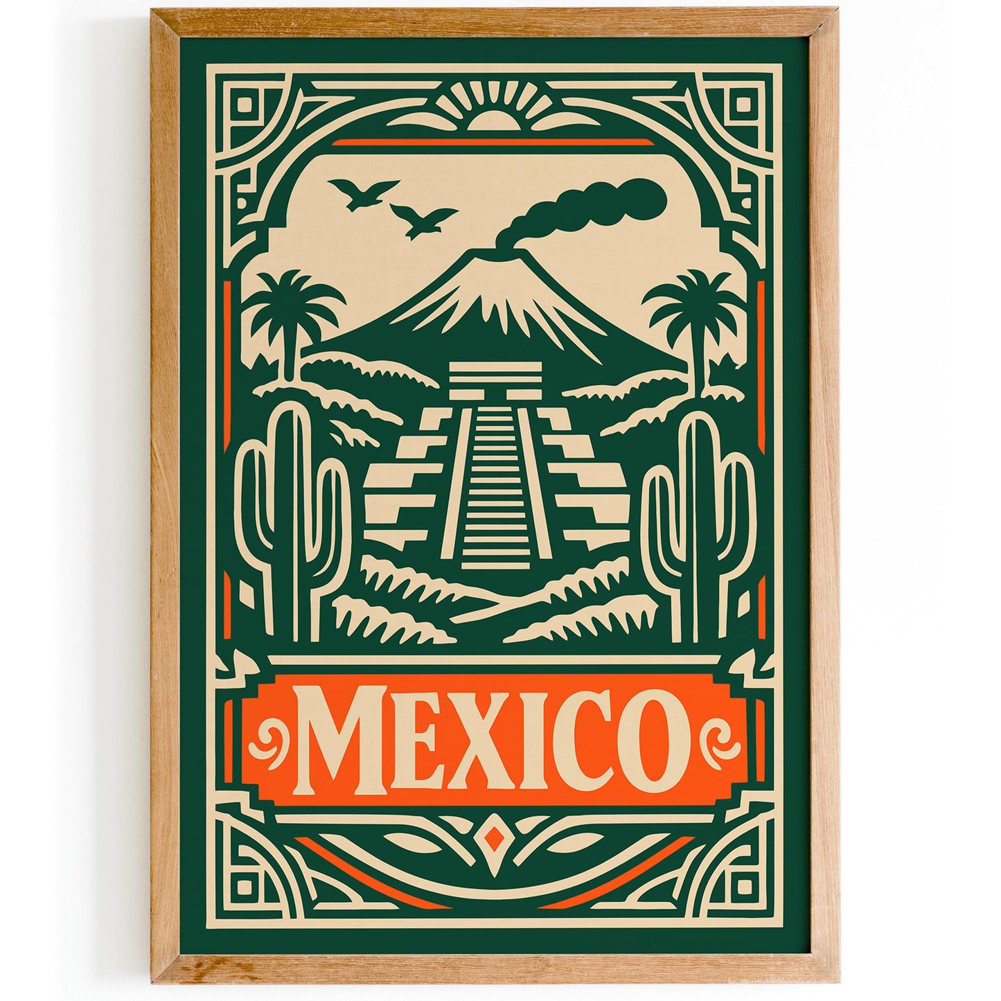 Mexico Travel Poster 2026 – Mexico Wall Art