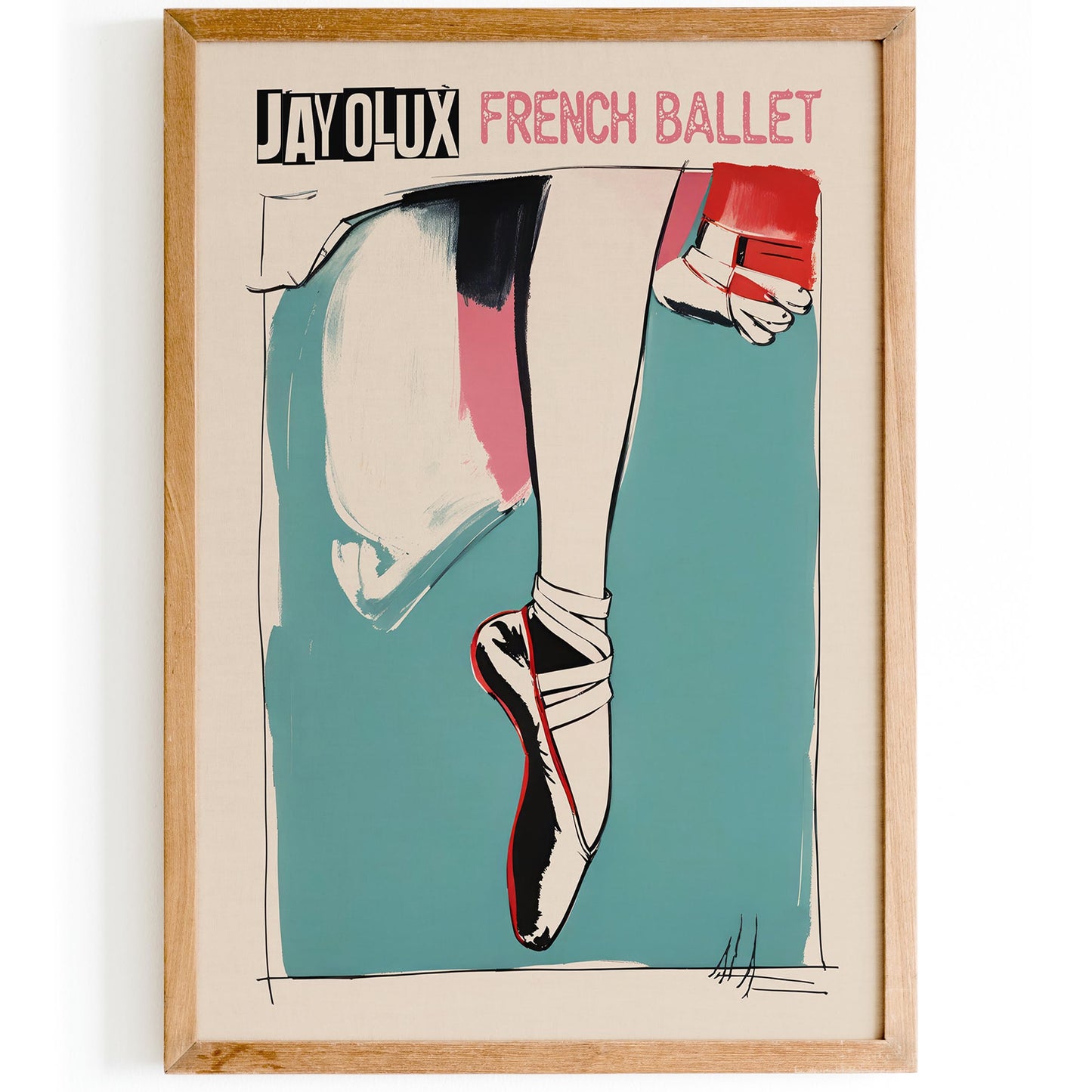 French Ballet Dancer Poster