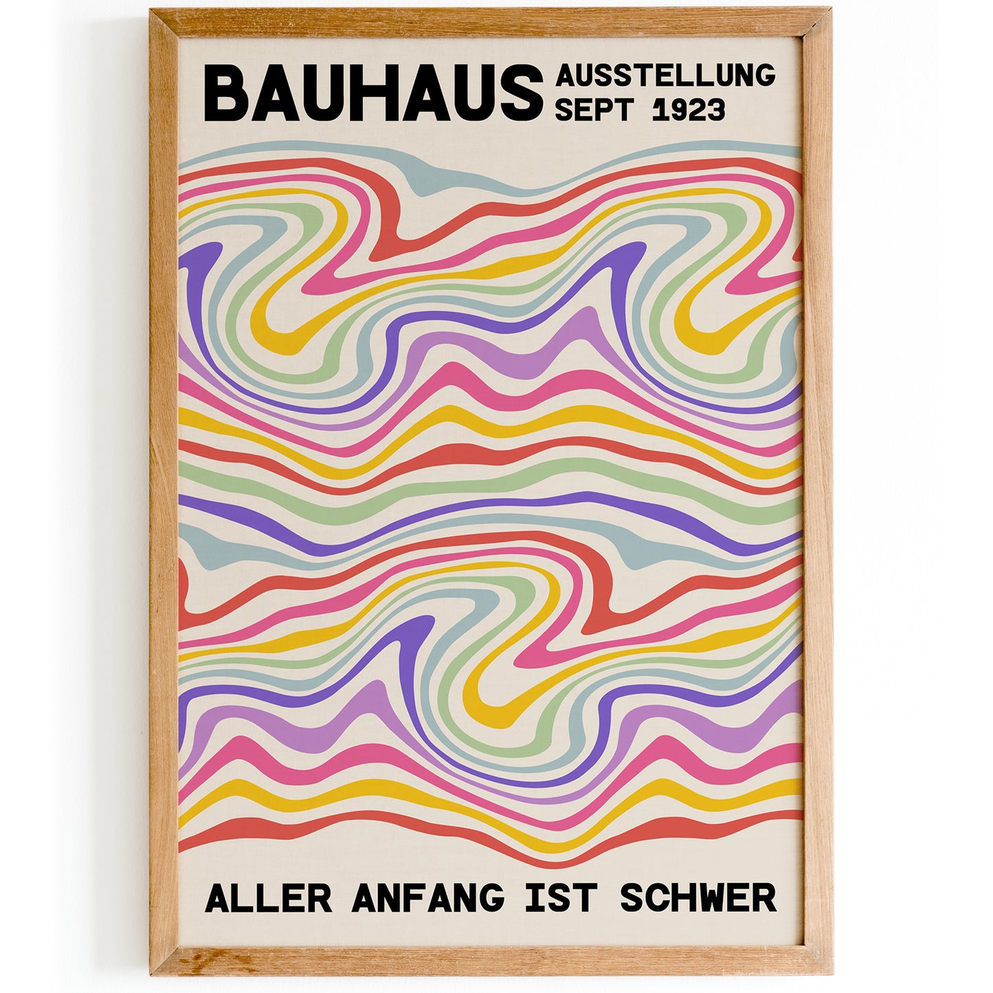 Colorful Bauhaus 1923 Poster