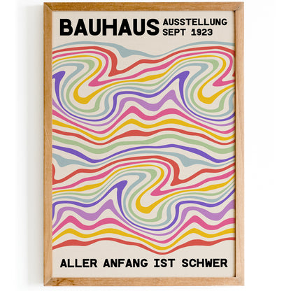 Colorful Bauhaus 1923 Poster