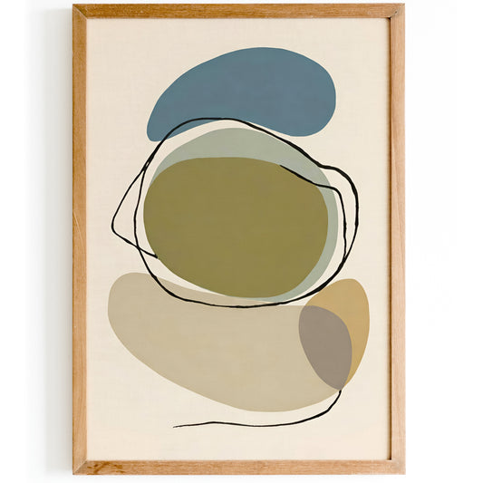 Aesthetic Earth Colors Modern Poster