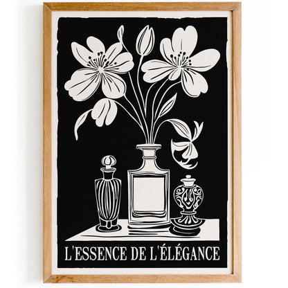 Monochrome Paris Perfume Wall Art