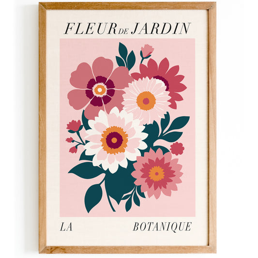 French Floral Trendy Art Print 2024