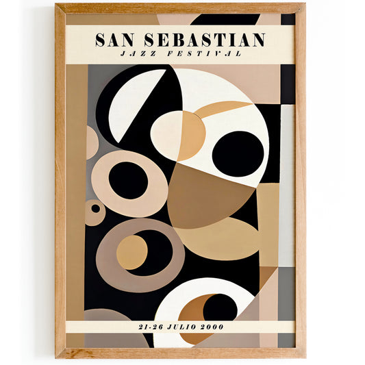 San Sebastian Jazz Music Poster