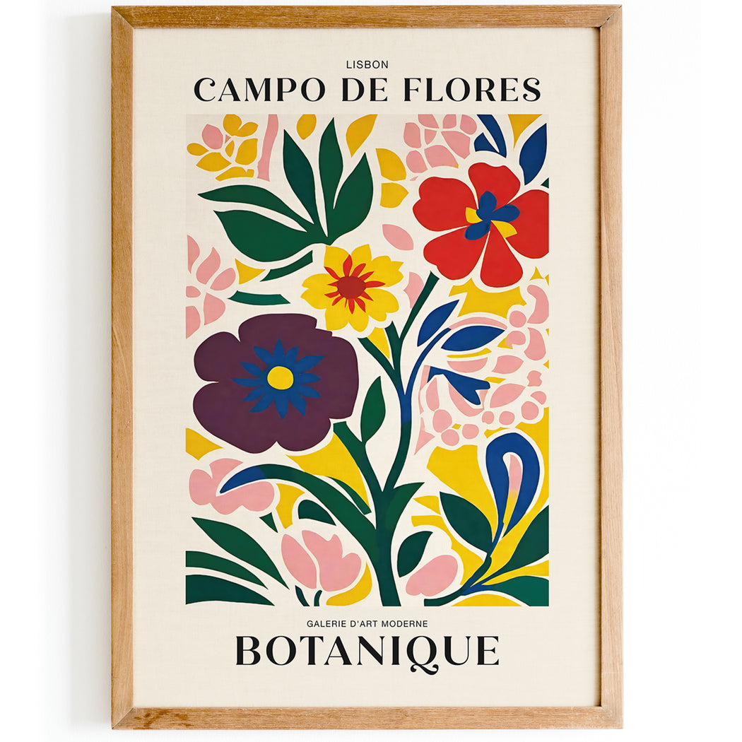 Lisbon Campo de Flores Poster