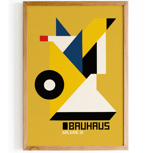 Bauhaus Art Gallery Retro Poster Print