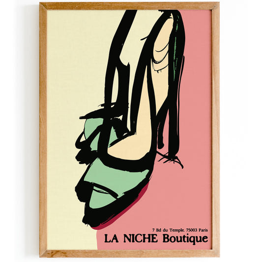 Paris Boutique Vintage Poster