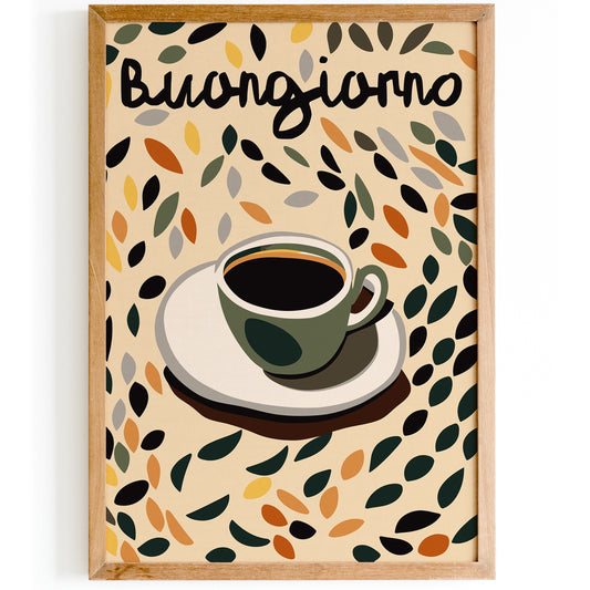 Buongiorno Coffee Art Print