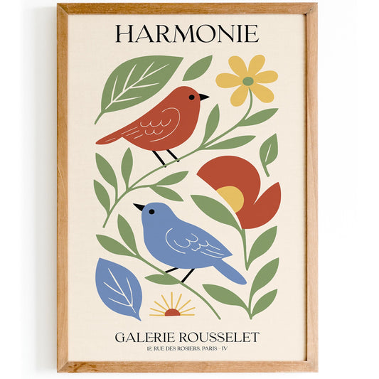 Harmonie Poster - French Paris Gallery Wall Art Print