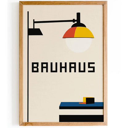Bauhaus Lamp Abstract Wall Art