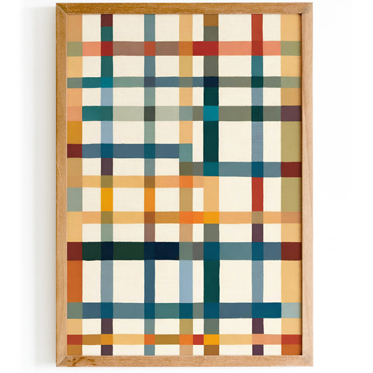 Mid Century Modern Geometric Art Print