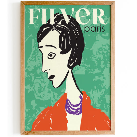 Filver Paris Fashion Retro Poster