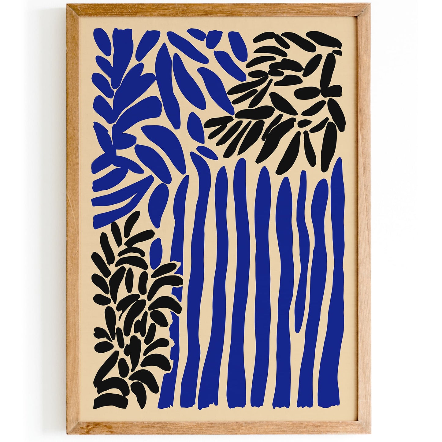 Modern Blue Striped Wall Art 2025