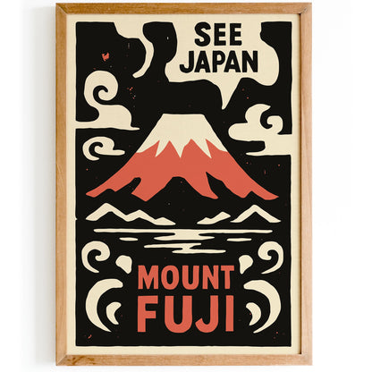 Classic Japan Travel Poster Print
