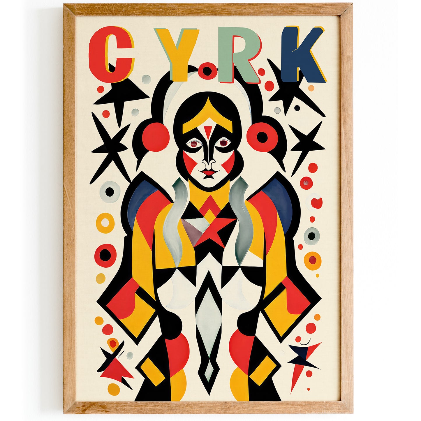 CYRK - Polish Circus Retro Colorful Poster