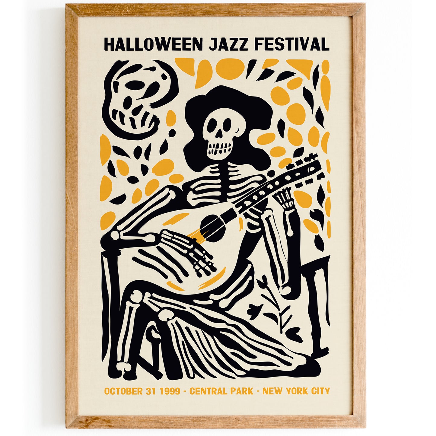 Retro Halloween Jazz Festival Poster