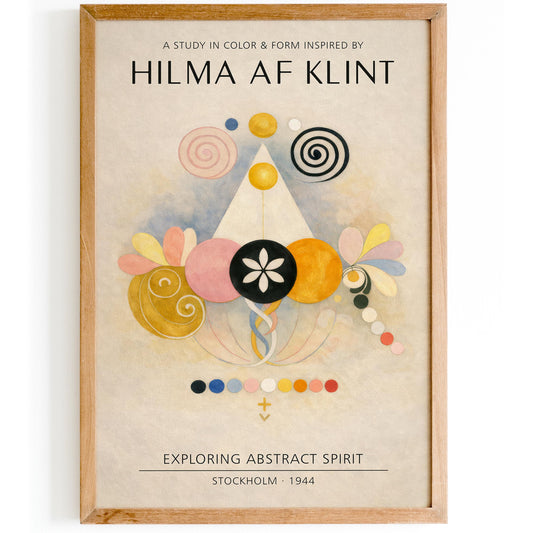 Hilma af Klint inspired Poster