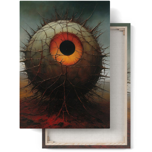 Ethereal Eye: Gothic Art Canvas Print