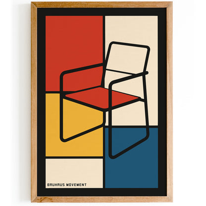 Bauhaus Movement Chair Poster