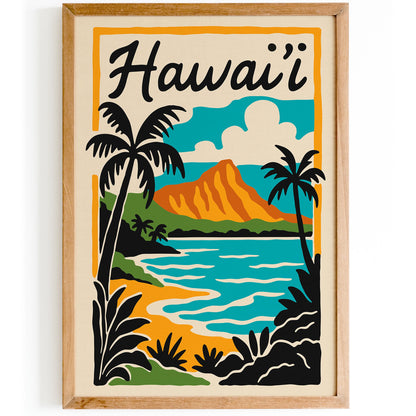 Hawaii Landscape Poster - Tropical Home Decor