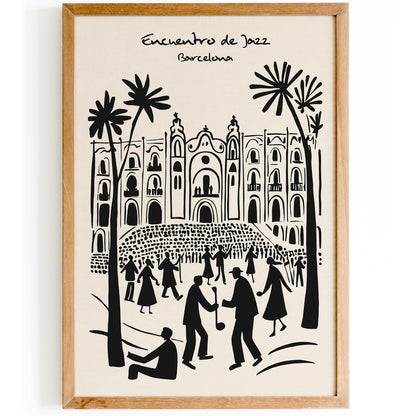 Festival de Jazz de Barcelona Art Print