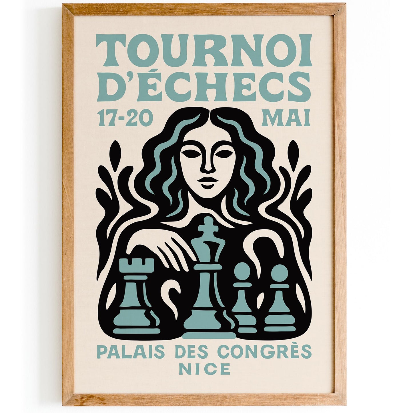 Tournoi D’Échecs Chess Poster