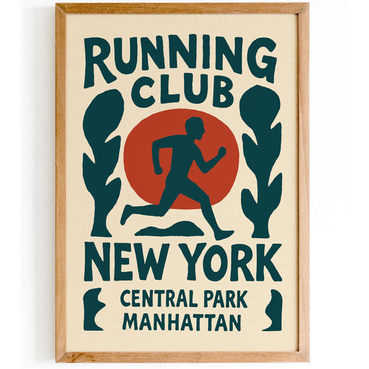 Central Park Running Club Print