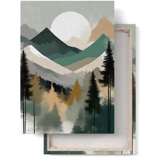 Mystic Mountain Landscape Canvas Print