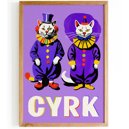 CYRK Polish Circus Cats Poster