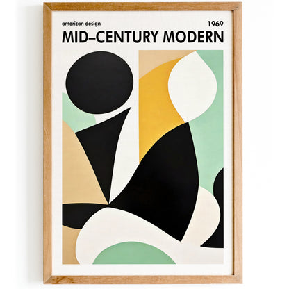 Mid Century Modern Aesthetic Design Print