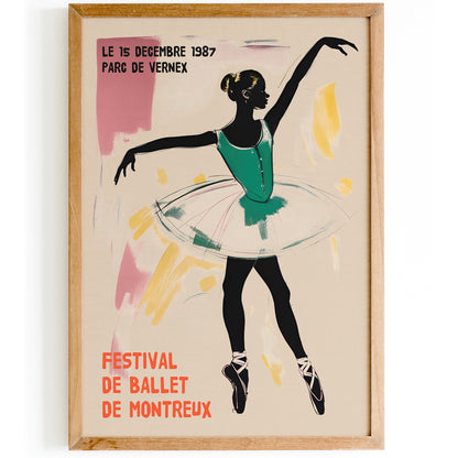 Montreux Vintage Ballet Poster