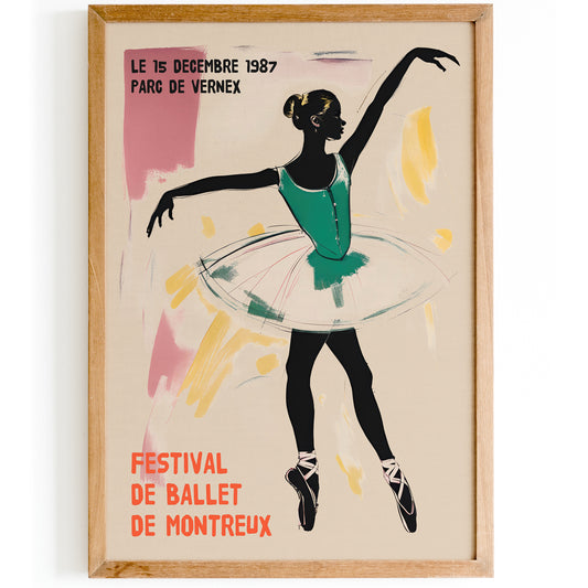 Montreux Vintage Ballet Poster