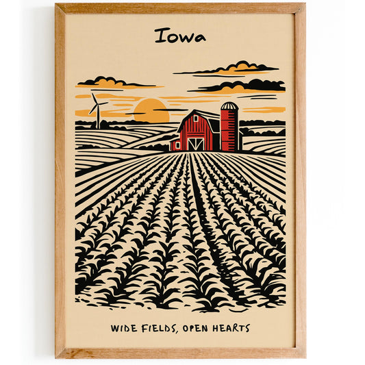 Iowa Landscape Poster