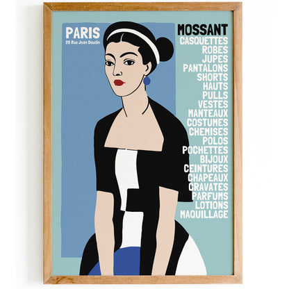 French Boutique Shop Poster