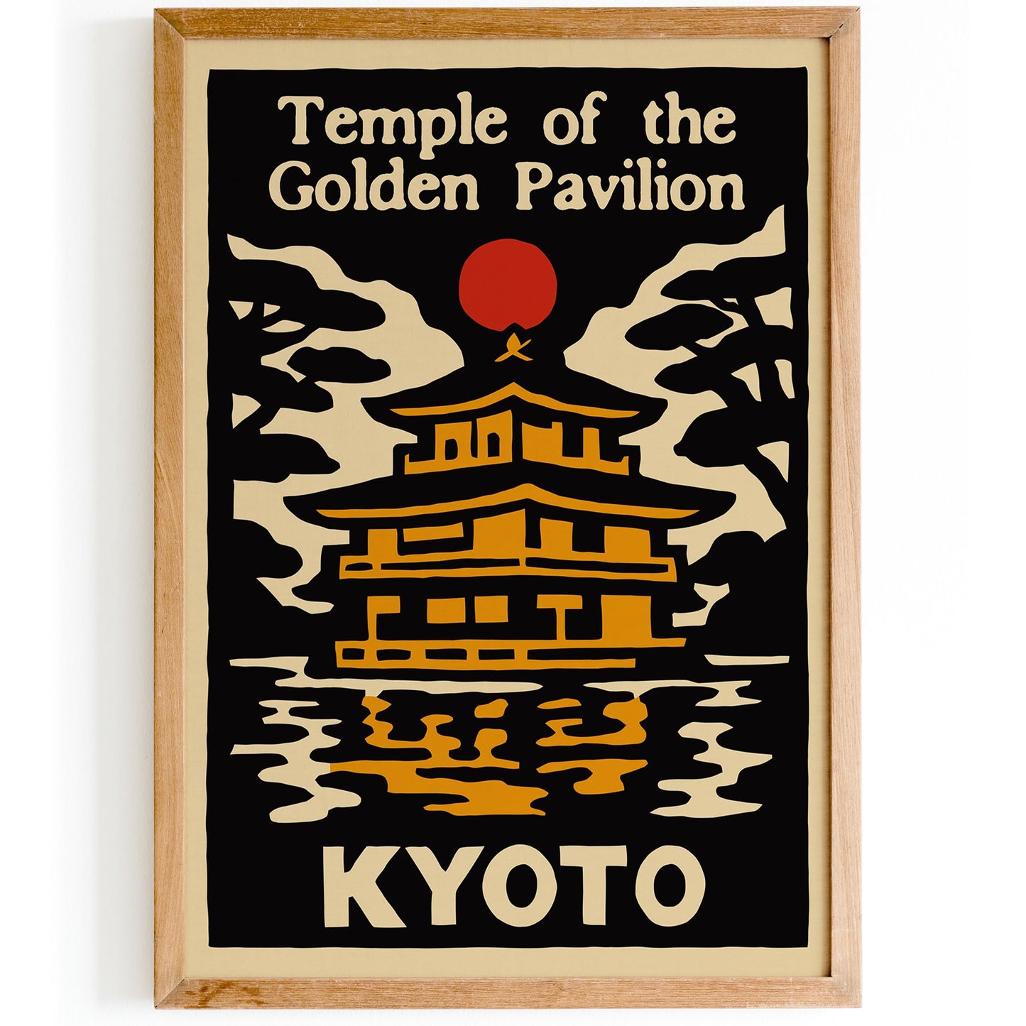 Kyoto Temple Travel Poster