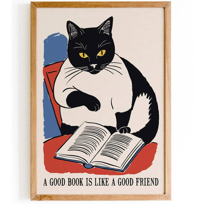 Good Book Friend Poster Print