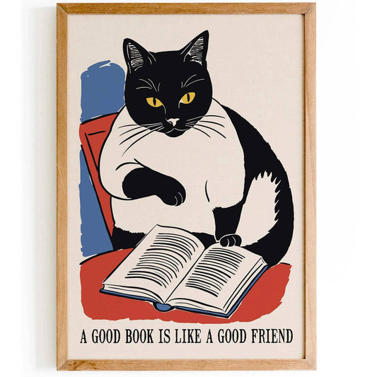 Good Book Friend Poster Print