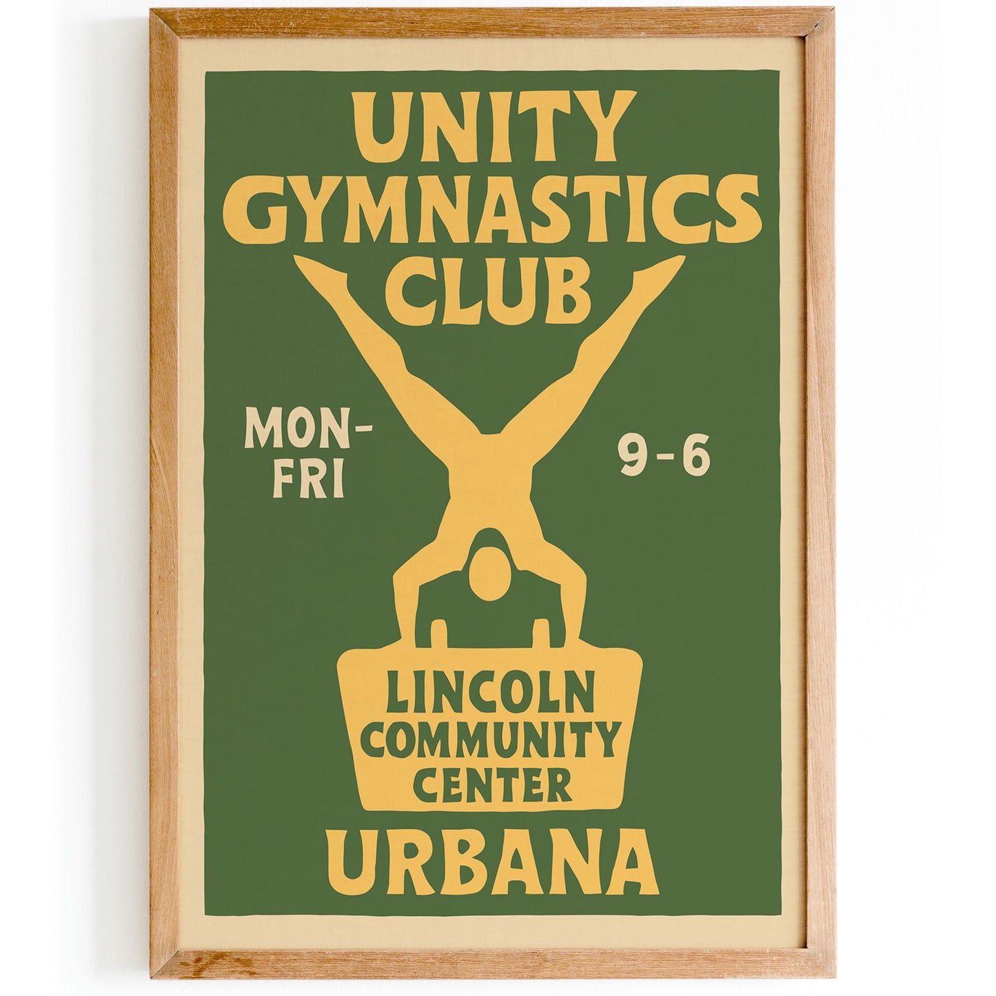 Unity Gymnastics Club Poster