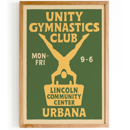 Unity Gymnastics Club Poster