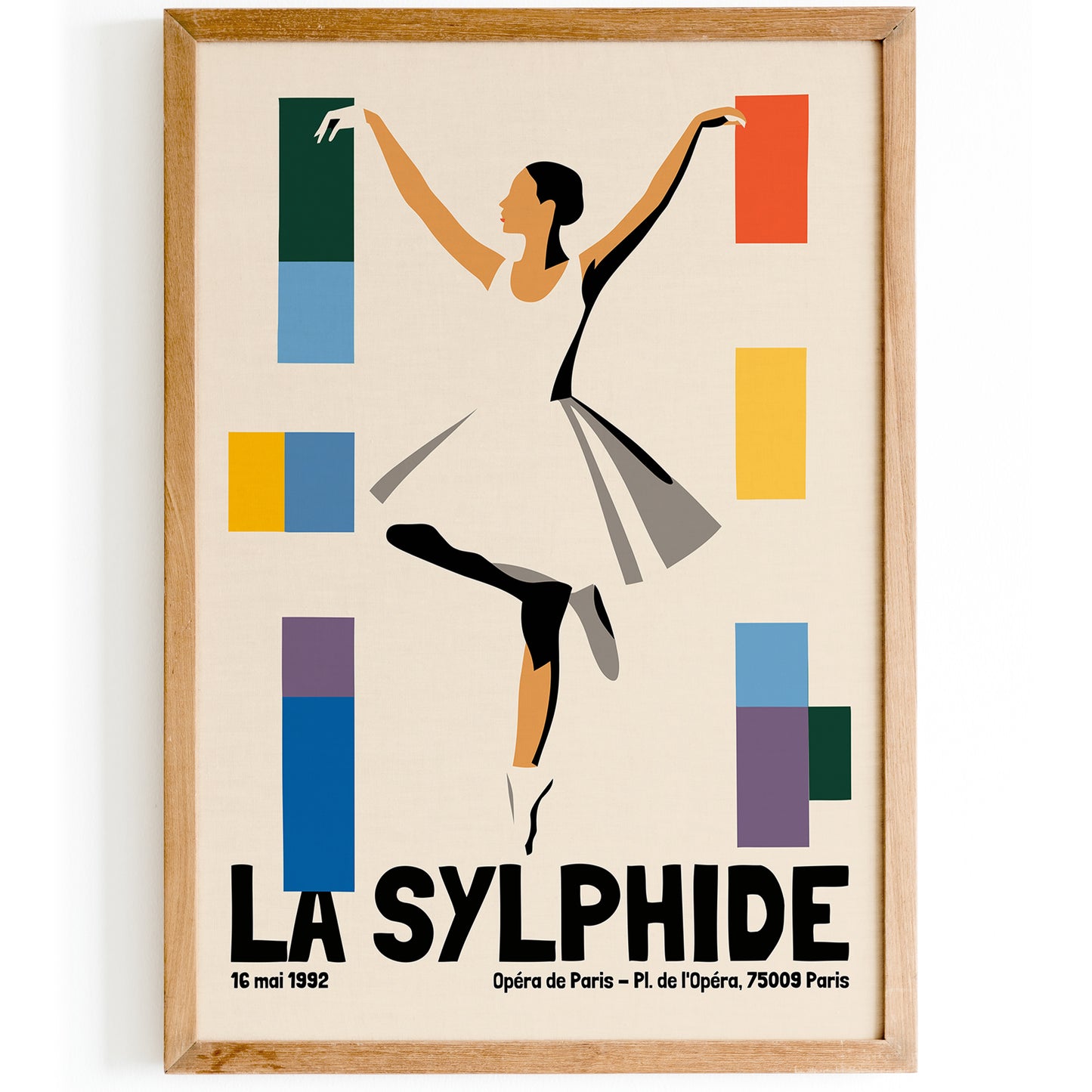 French La Sylphide Ballerina Retro Poster