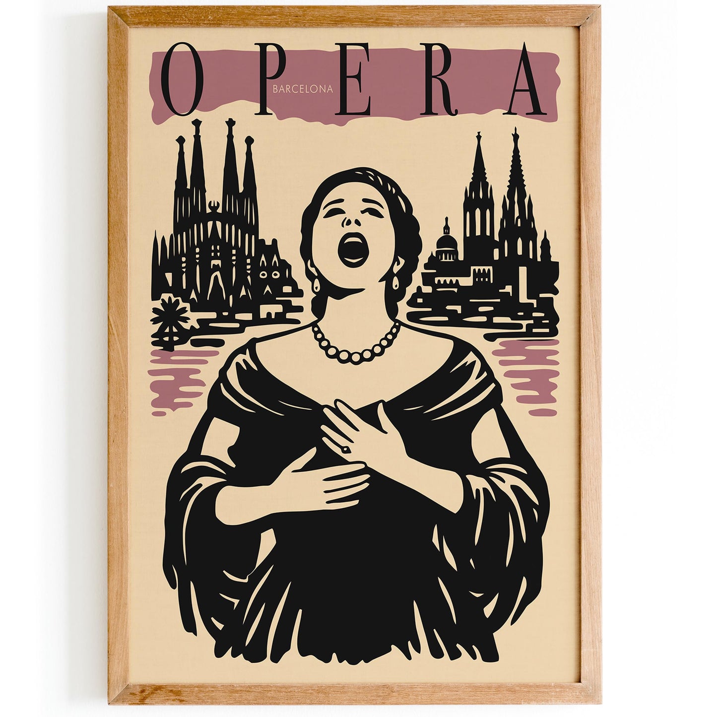Barcelona Opera Music Poster