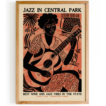 Jazz Music in Central Park, Vintage Print