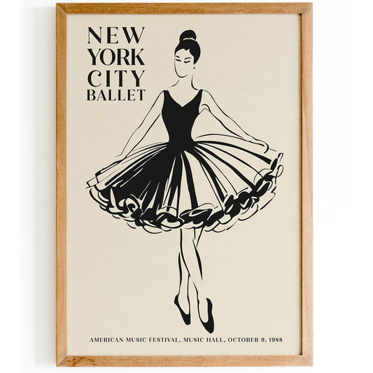 New York City Ballet Beige Print