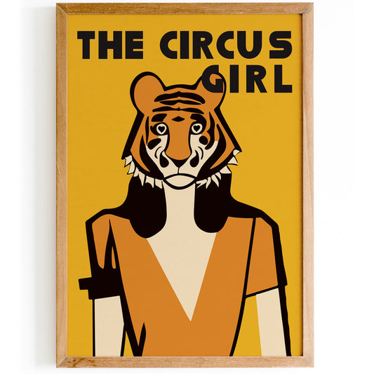 The Circus Girl Yellow Poster