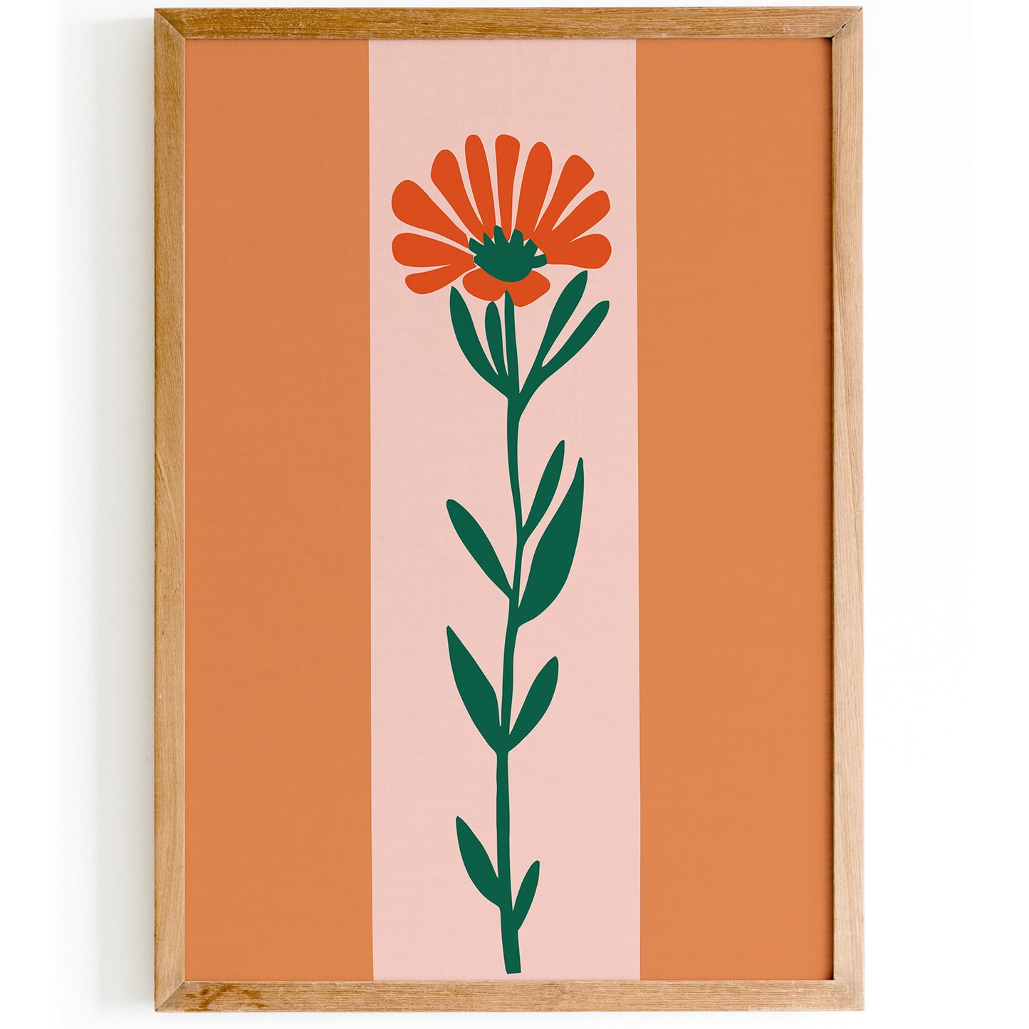 Retro Minimalist Flower Print