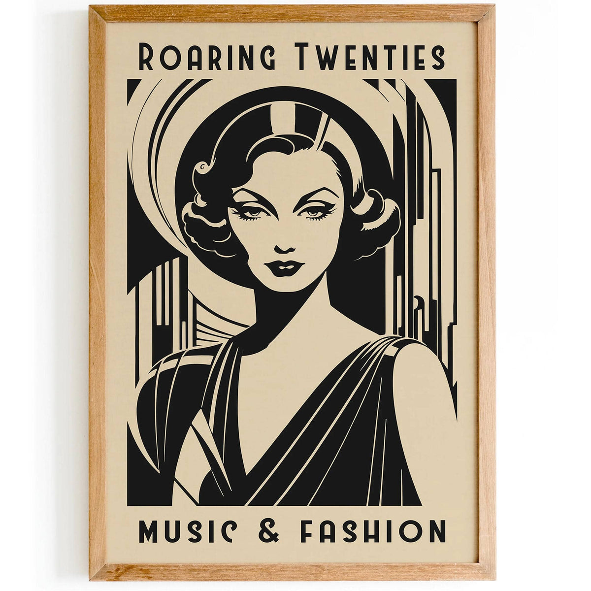 Roaring Twenties Poster – 1920s Music & Fashion Wall Art – HypeSheriff