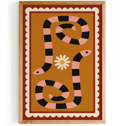 Retro Snake Poster