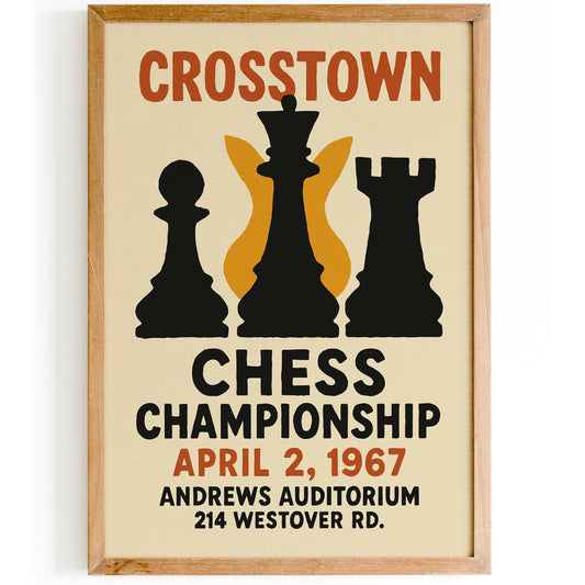 Crosstown Chess Poster Print