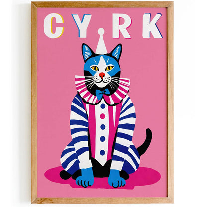 Polish Circus Vintage Retro Poster